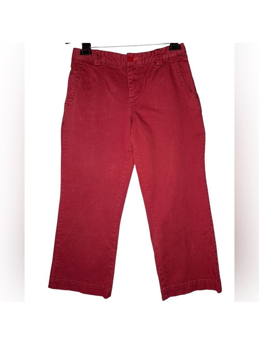 Indigo Palms Deep Red Chino High Rise Jeans Sz 10